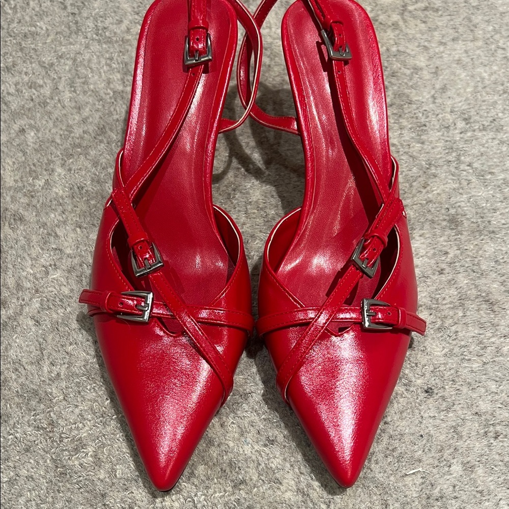 Elegant Red Women's Heels size 8